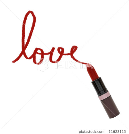 close up of lipstick with word love on white background close up of lipstick with word love on white background 11622113