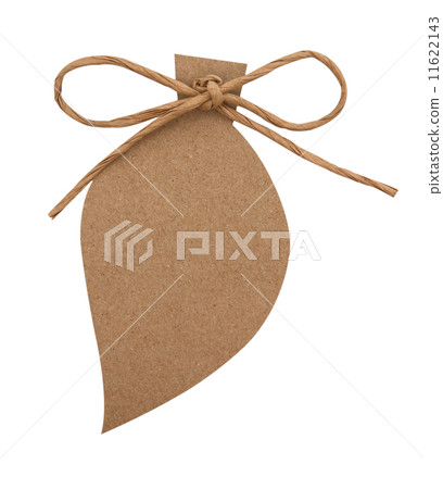 close up of card note with paper ribbon on white background 11622143