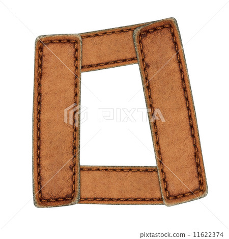 Leather alphabet isolate on white Leather alphabet isolate on white 11622374