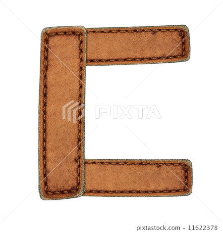 Leather alphabet isolate on white Leather alphabet isolate on white 11622378
