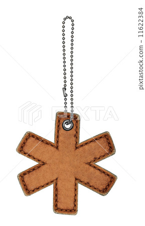 Leather alphabet with chain isolated on white Leather alphabet with chain isolated on white 11622384