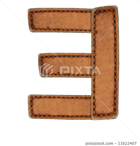 Leather alphabet isolate on white Leather alphabet isolate on white 11622407