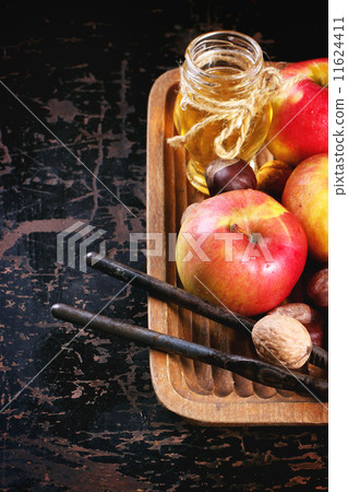 Honey, nuts and apples Honey, nuts and apples 11624411