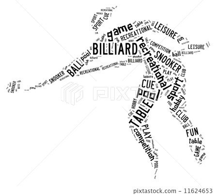 billiard pictogram with black wordings 11624653