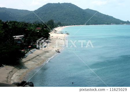The Lamai beach overview in Samui island in Thailand 11625029