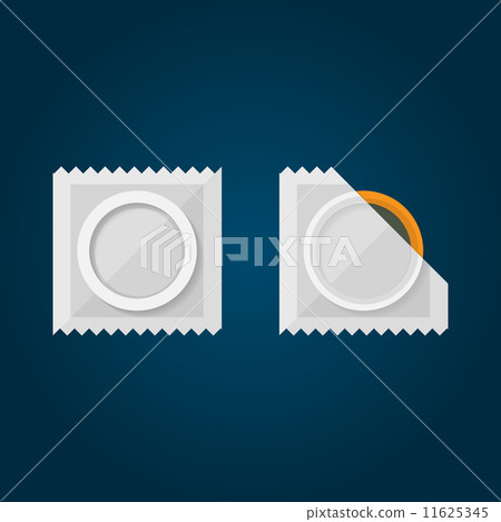 Flat Illustration of condom. 11625345