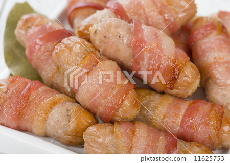 Pigs in Blankets - Sausages wrapped in bacon.  11625753