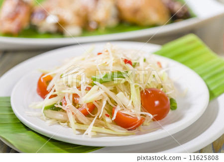 Som Tam Kai Yang - Green Papaya Salad & BBQ Chicken.  11625808