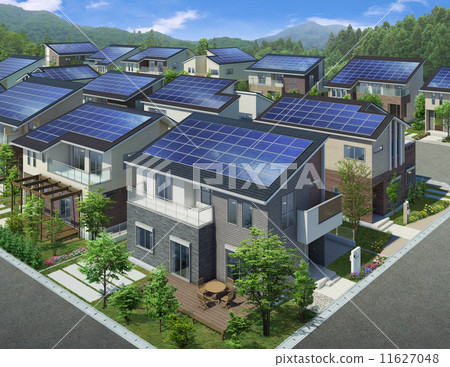 房子的街道上排 11627048