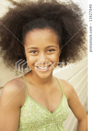 Close up of African American girl smiling 11627840