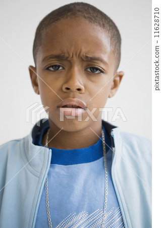 African boy with furrowed brow African boy with furrowed brow 11628710