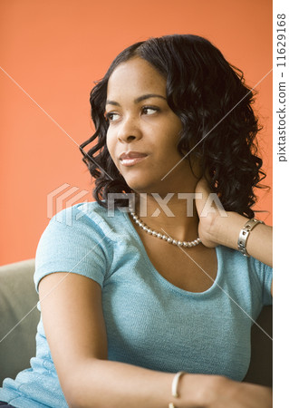 African woman looking to side African woman looking to side 11629168