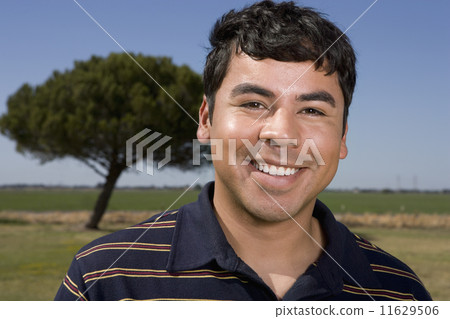 Close up of Hispanic man smiling Close up of Hispanic man smiling 11629506