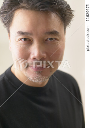 Close up of Asian man smiling Close up of Asian man smiling 11629675