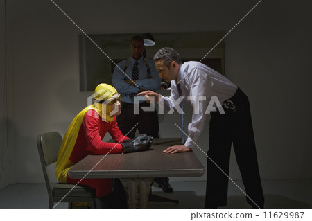 Super hero being interrogated by police 11629987