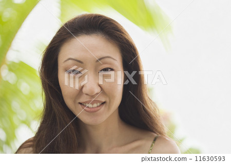 Close up of Asian woman smiling Close up of Asian woman smiling 11630593