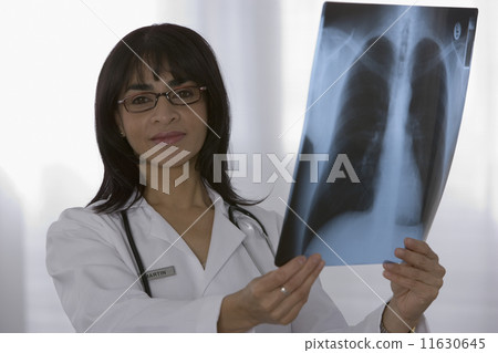 Female doctor holding x-ray 11630645