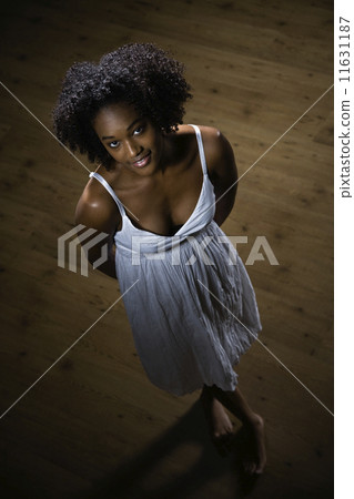 African American woman wearing dress 11631187