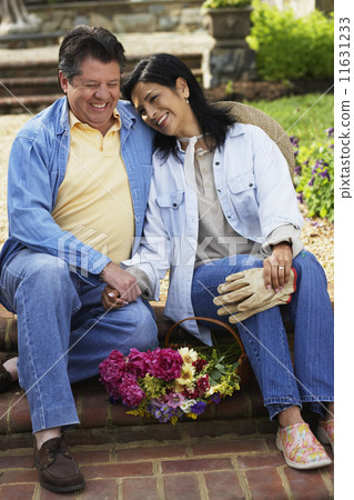 Hispanic couple laughing 11631233