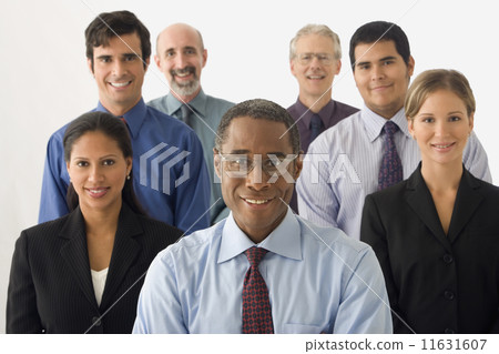 Studio shot of businesspeople in a group Studio shot of businesspeople in a group 11631607