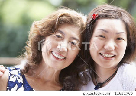 Portrait of Asian mother and adult daughter 11631769