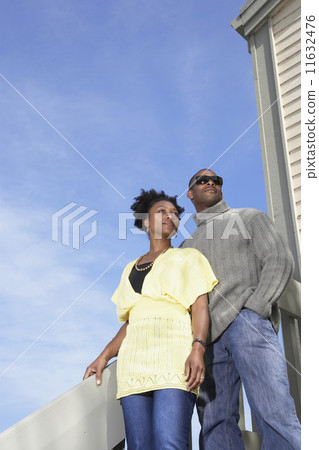 African couple under blue sky African couple under blue sky 11632476