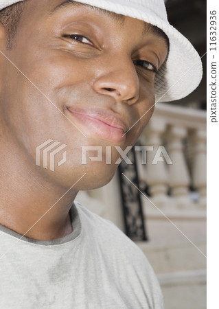 Hispanic man wearing hat 11632936