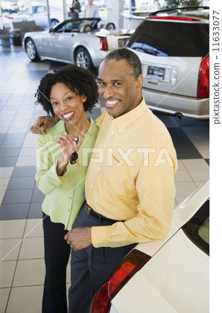 Couple buying a car Couple buying a car 11633077