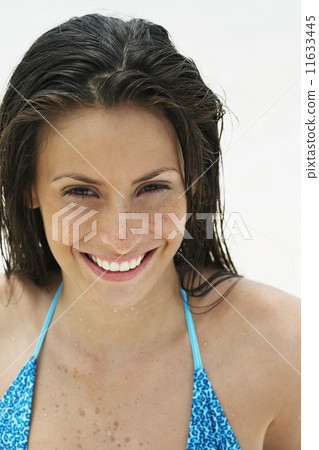South American woman wearing bathing suit South American woman wearing bathing suit 11633445