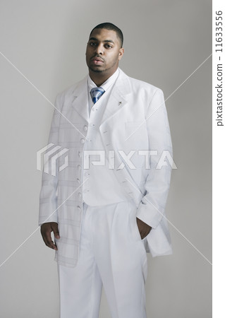 Studio shot of African American businessman Studio shot of African American businessman 11633556