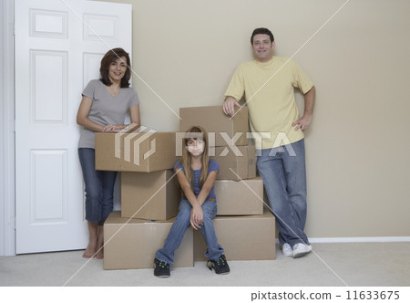Portrait of family in new house 11633675