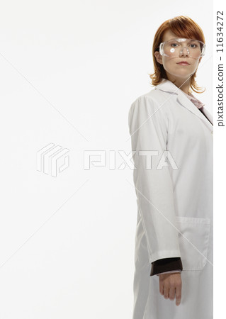 Studio shot of female lab technician 11634272