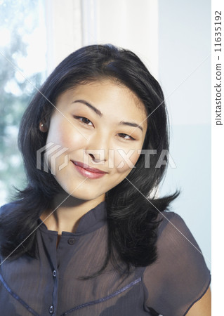 Close up of Asian woman smiling Close up of Asian woman smiling 11635192