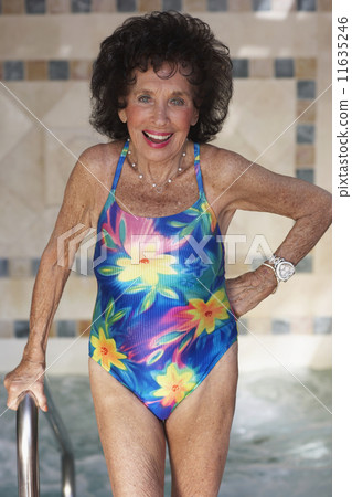 Senior woman wearing bathing suit Senior woman wearing bathing suit 11635246