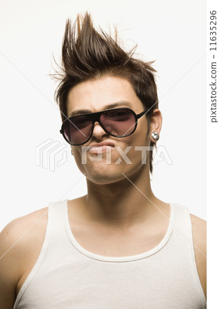 Hispanic man making a face Hispanic man making a face 11635296