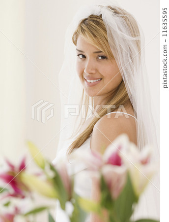 Portrait of Hispanic bride Portrait of Hispanic bride 11635595
