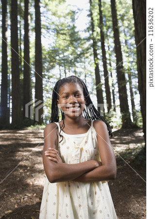 African girl with arms crossed African girl with arms crossed 11636202