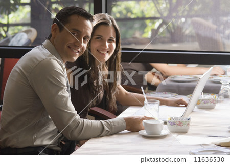 Hispanic couple at restaurant Hispanic couple at restaurant 11636530