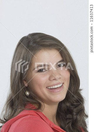 Close up of Hispanic woman smiling Close up of Hispanic woman smiling 11637413