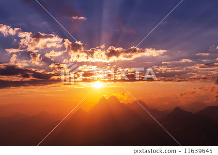 Sunset at Ushba 11639645