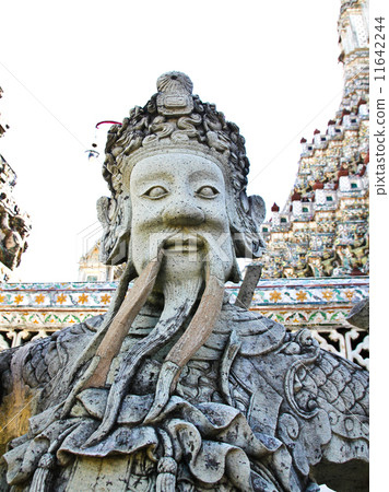 Statue in Wat Arun temple in Bangkok,Thailand. 11642244