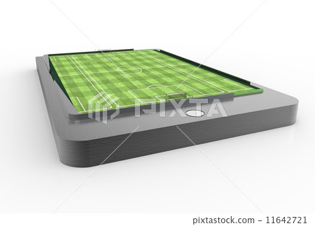Soccer field on smartphone 11642721