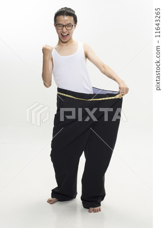 Young Asian Male with oversized pants 11643265