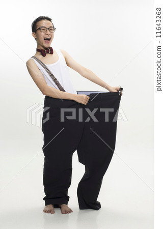 Young Asian Male with oversized pants 11643268