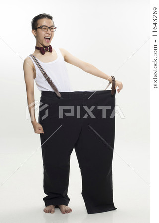 Young Asian Male with oversized pants 11643269