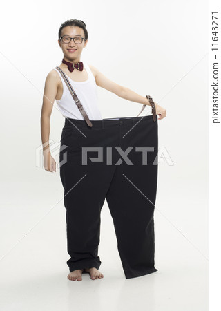 Young Asian Male with oversized pants 11643271
