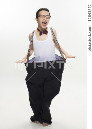 Young Asian Male with oversized pants 11643272