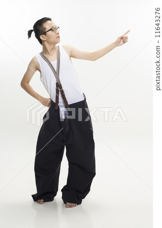 Young Asian Male with oversized pants 11643276