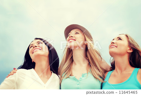 girls looking up in the sky girls looking up in the sky 11645465