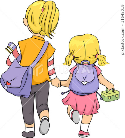 Siblings Walking Home 11648019